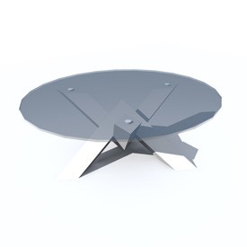 Crystal coffee table kar 3D Object | FREE Artlantis Objects Download